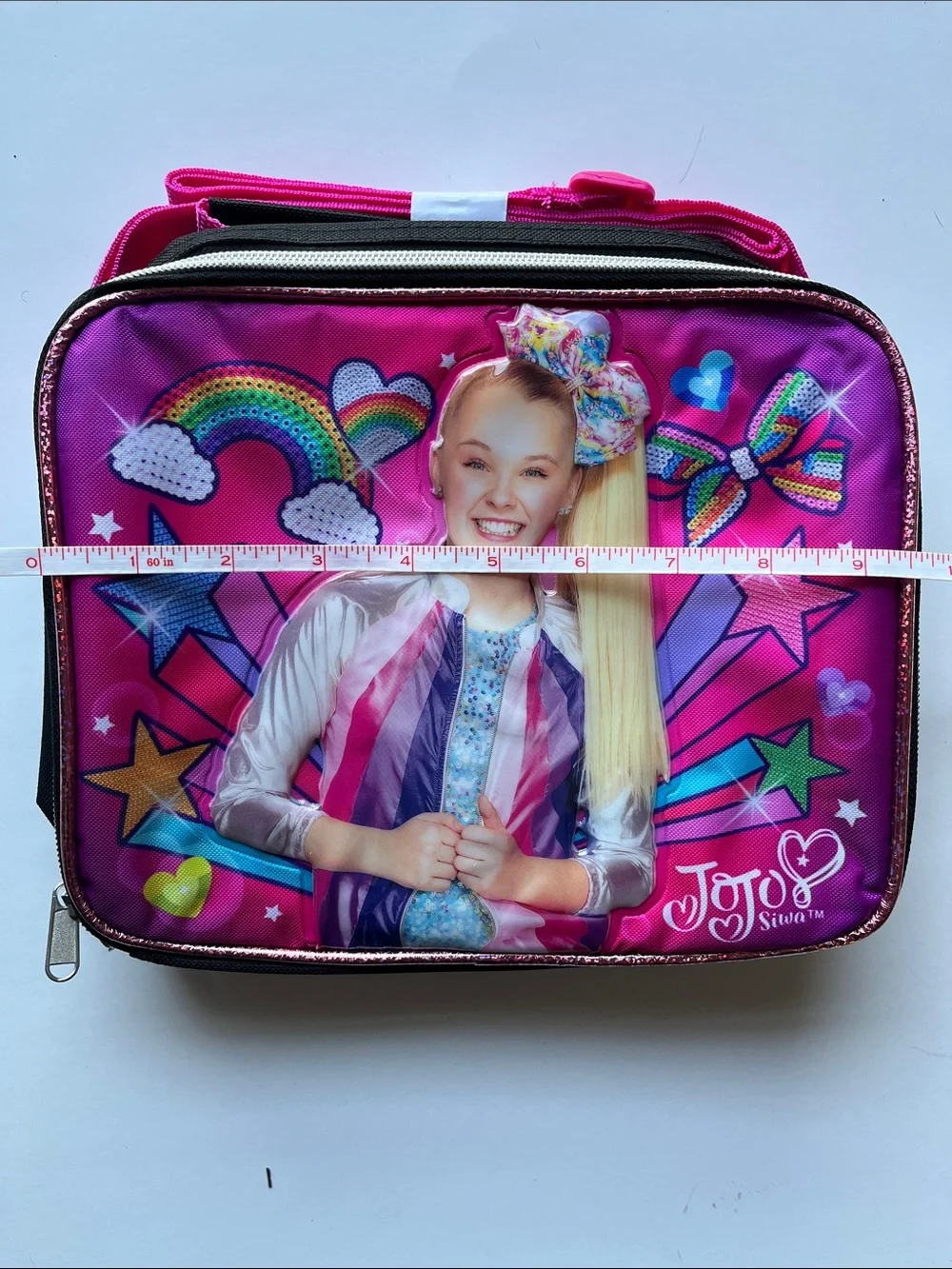 JoJo Siwa Insulated Lunchbox with Rainbow & Star Graphics